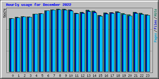 Hourly usage for December 2022